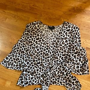 Cute and dress animal print top